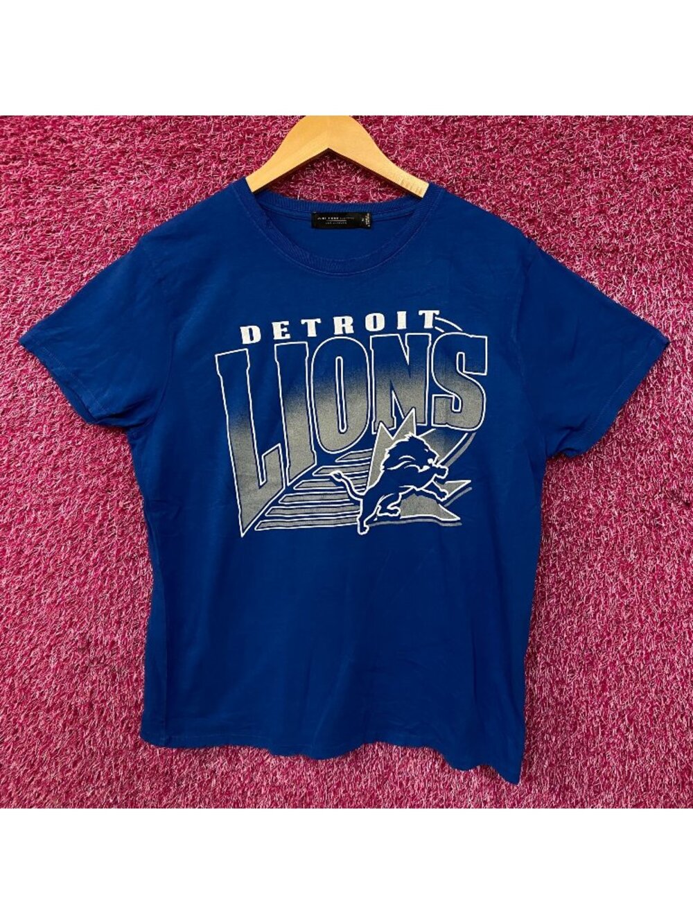Junk Food Clothing Detroit Lions Vintage Style Women's Tee Medium